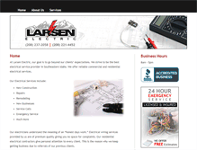 Tablet Screenshot of larsenelectric.net